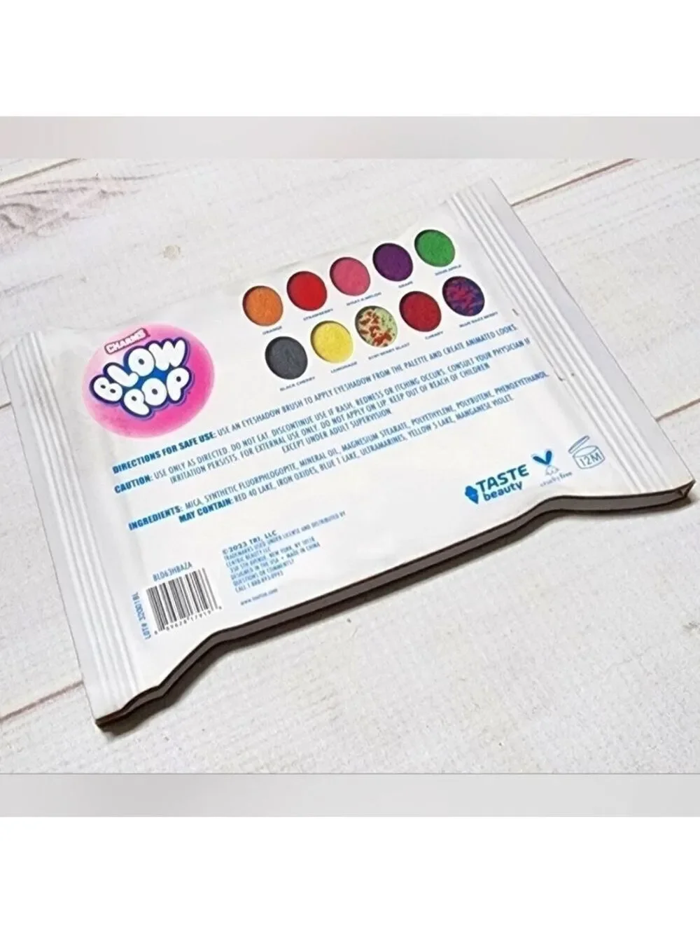 Taste Beauty Charms Blow Pop Limited Edition Eyeshadow Palette 10 Colors - New
